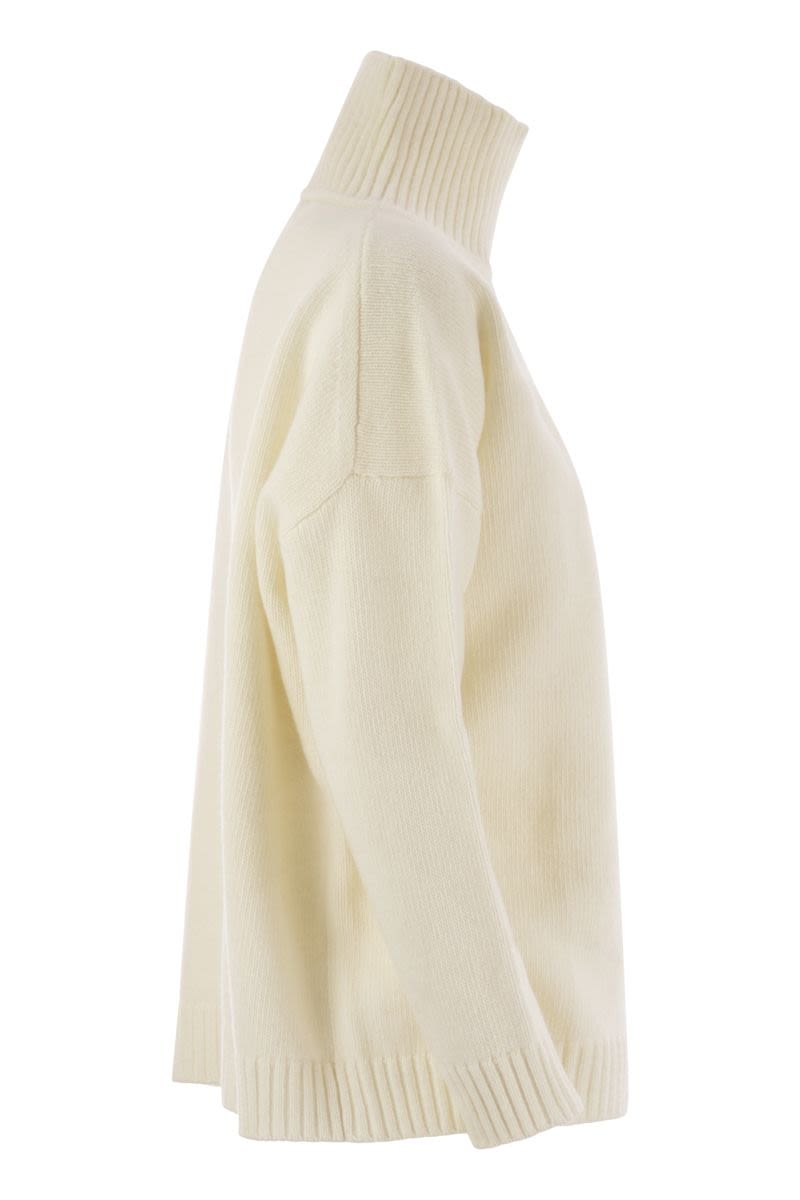 WEEKEND MAX MARA Oversized Wool Turtleneck Sweater