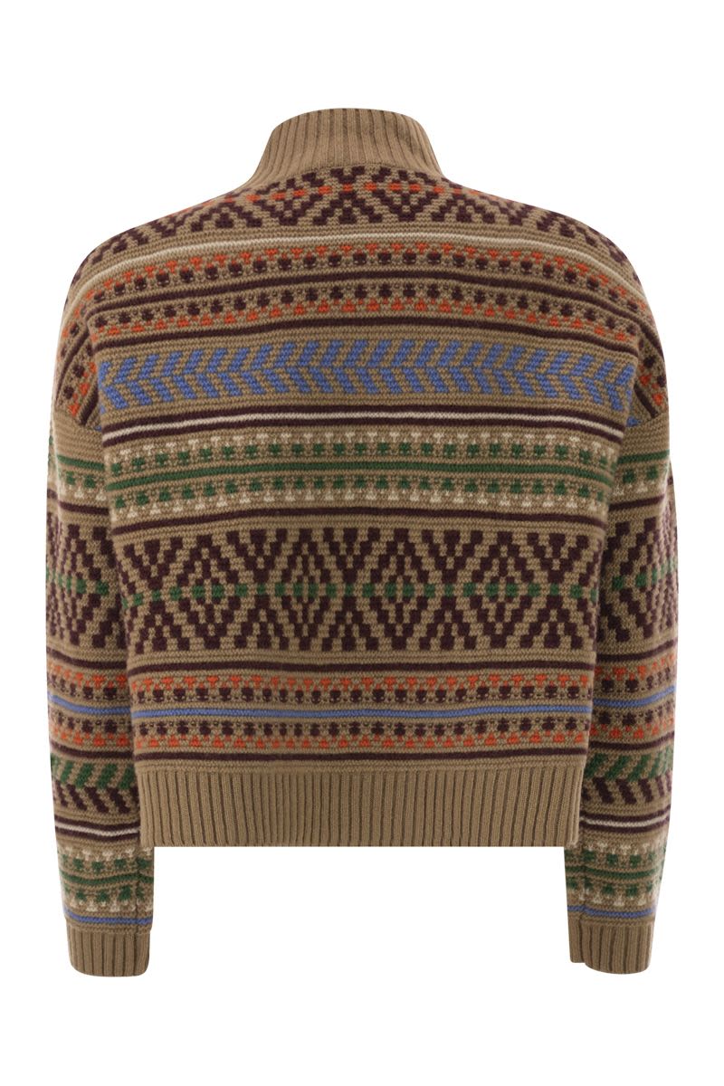 WEEKEND MAX MARA Loose-Fitting Jacquard Wool Jumper