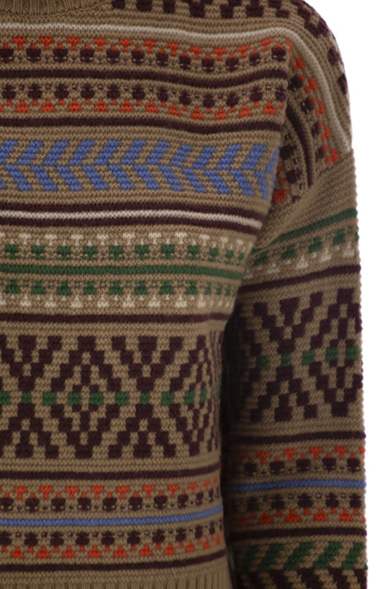 WEEKEND MAX MARA Loose-Fitting Jacquard Wool Jumper