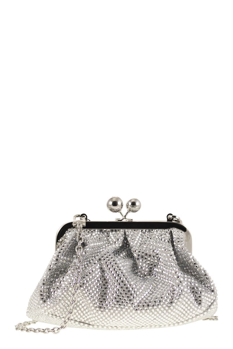 WEEKEND MAX MARA Mini Satin and Rhinestone Handbag