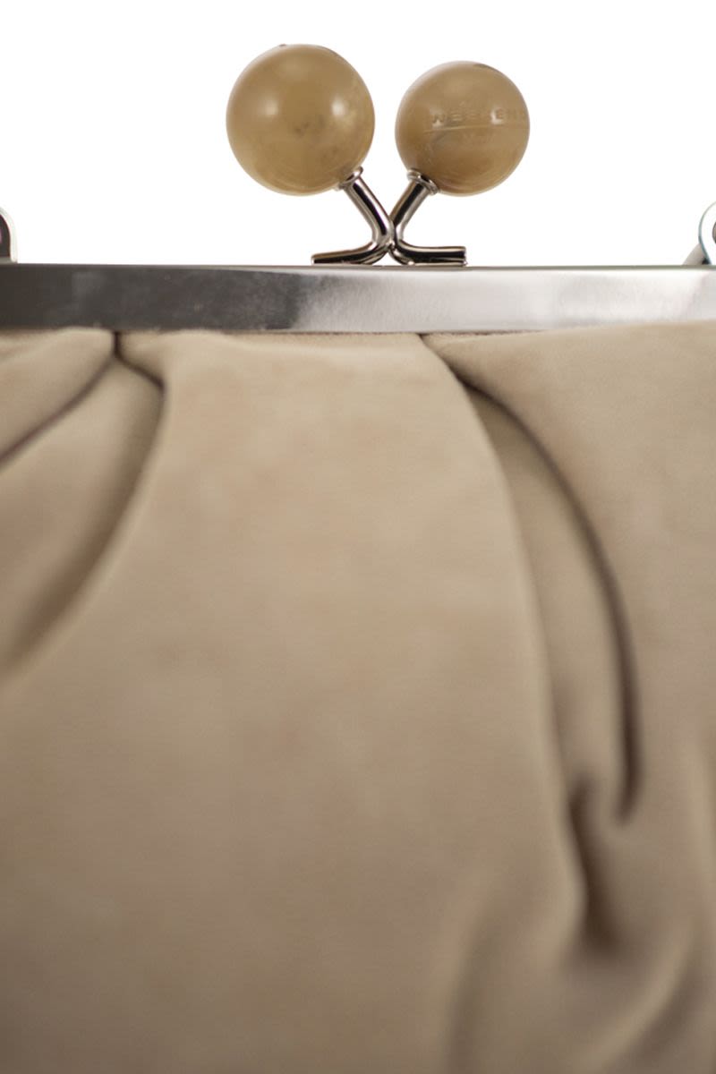WEEKEND MAX MARA Mini Suede Pasticcino Handbag - The Perfect Everyday Clutch