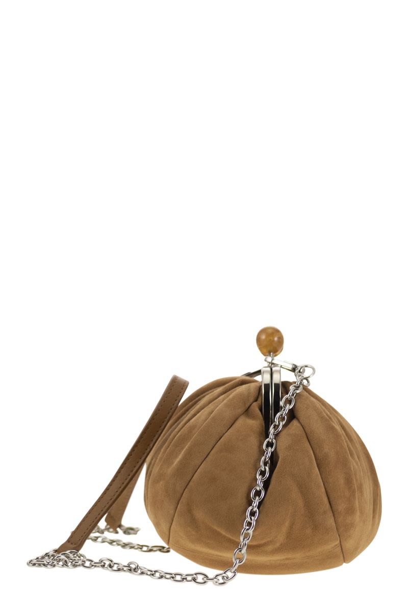 WEEKEND MAX MARA Mini Suede Clutch Handbag