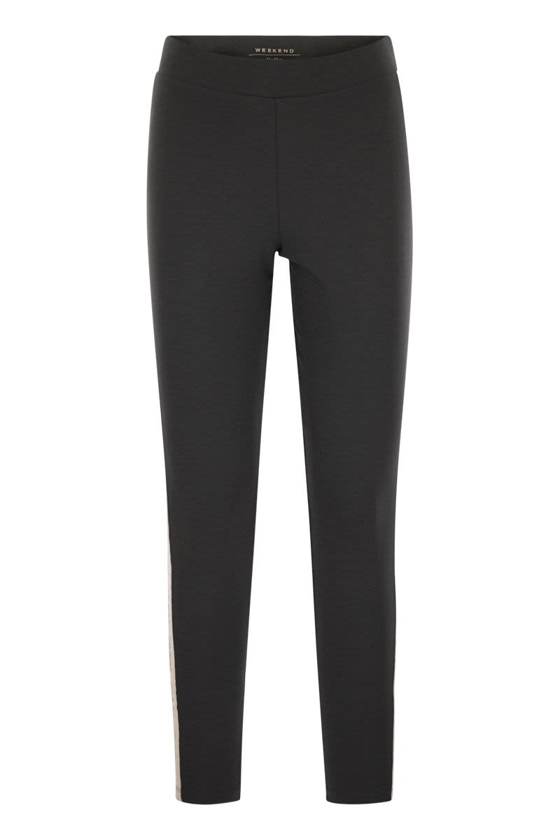 WEEKEND MAX MARA Technical Cotton T-Shirt Leggings - FW25 Collection