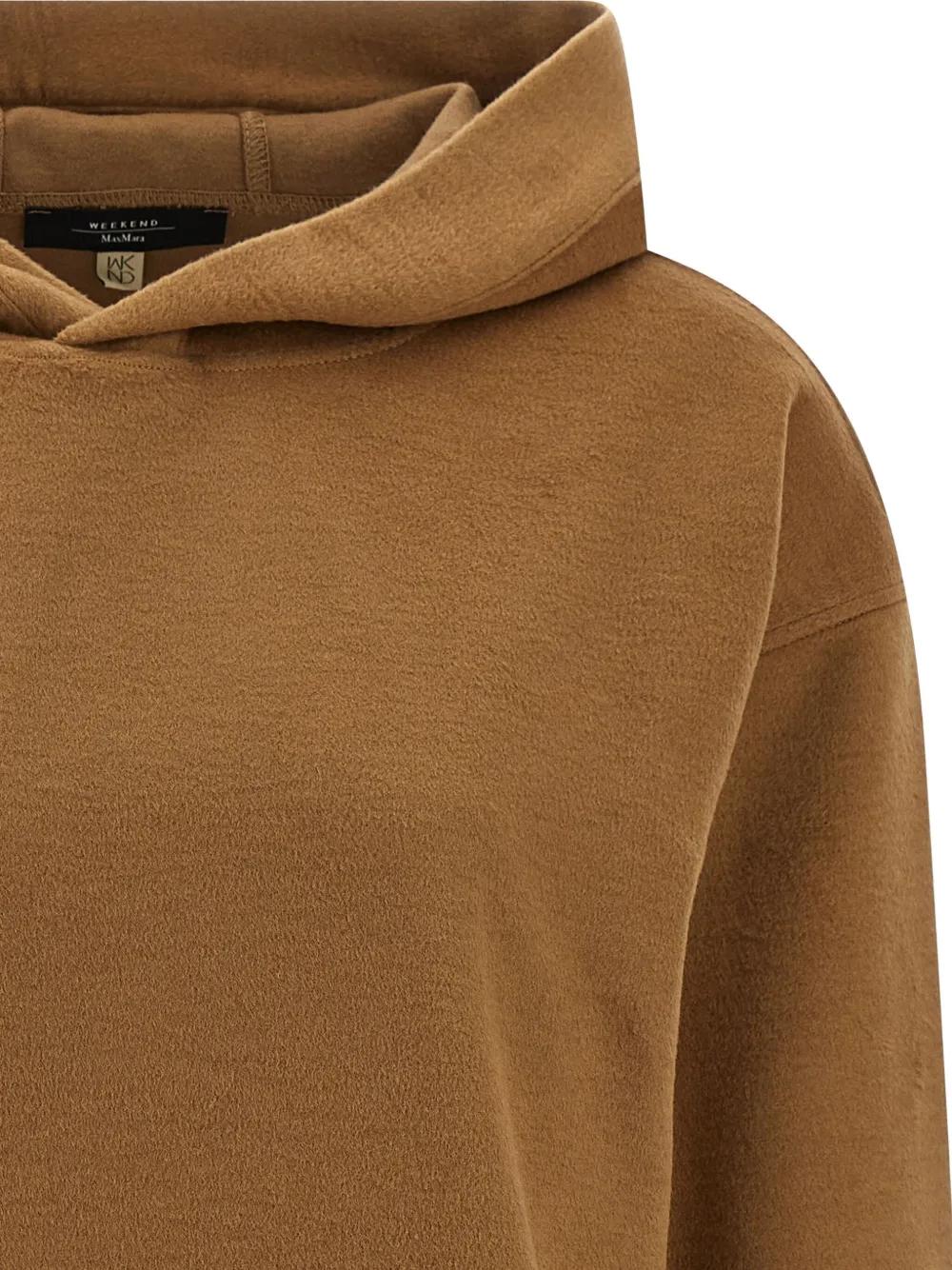 WEEKEND MAX MARA Relaxed Fit Draped Hoodie Sweatshirt