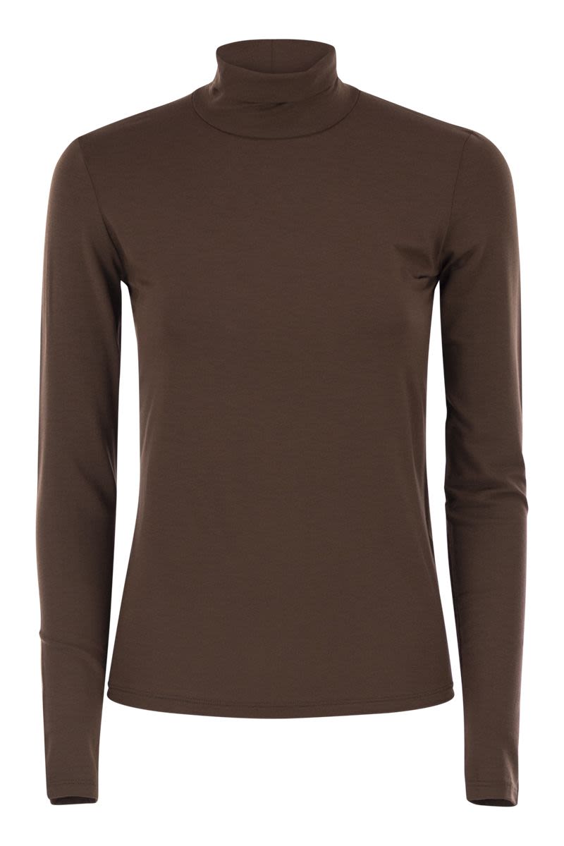 WEEKEND MAX MARA Fitted High Neck Turtleneck T-Shirt