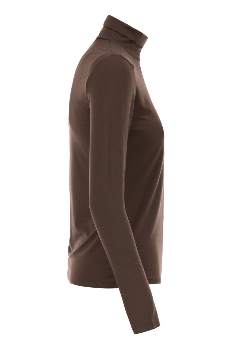 WEEKEND MAX MARA Fitted High Neck Turtleneck T-Shirt