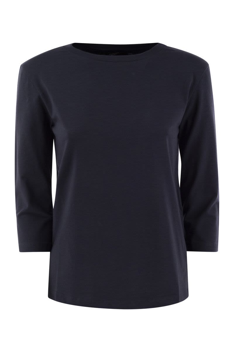 WEEKEND MAX MARA Fashionable Boat Neck T-Shirt with 3/4 Sleeves