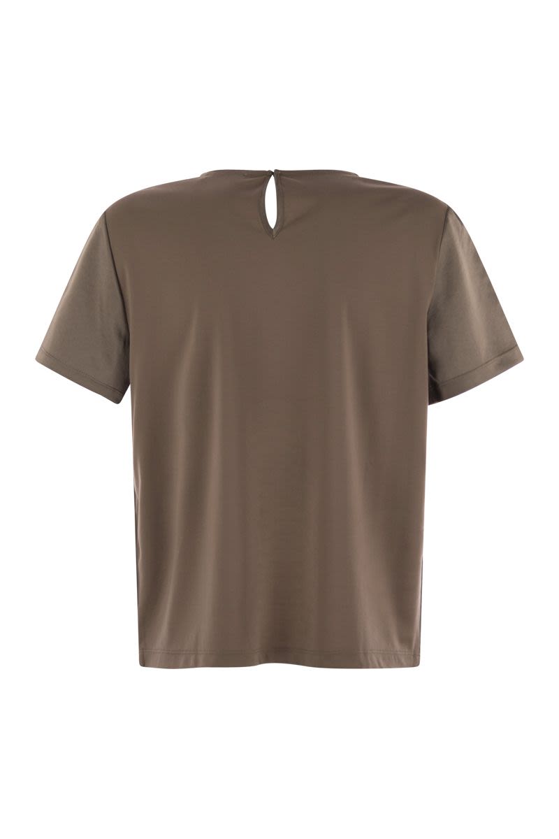 WEEKEND MAX MARA Satin and Viscose Crew-Neck T-Shirt