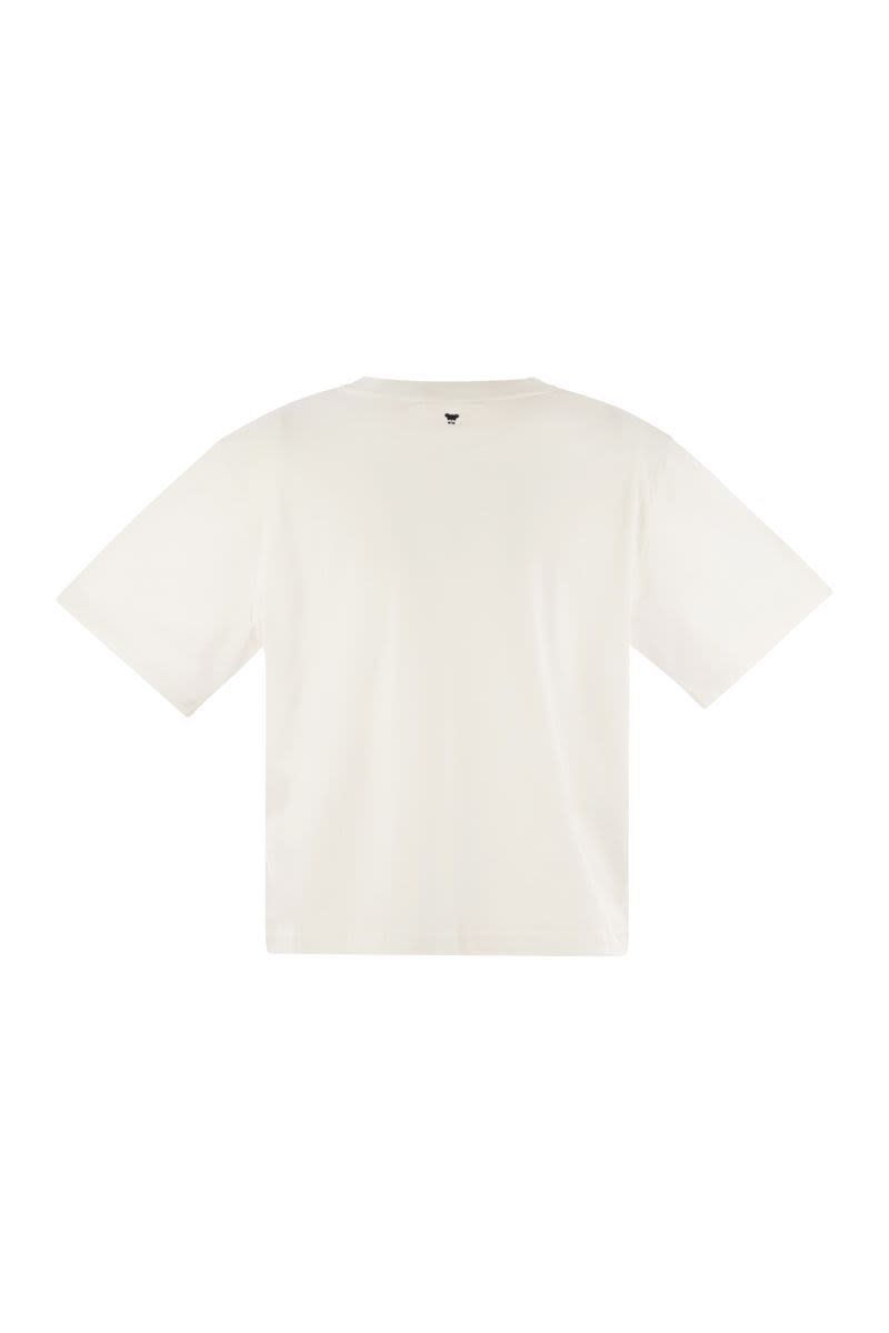 WEEKEND MAX MARA Acline Printed Organic Cotton T-Shirt - Boxy Fit