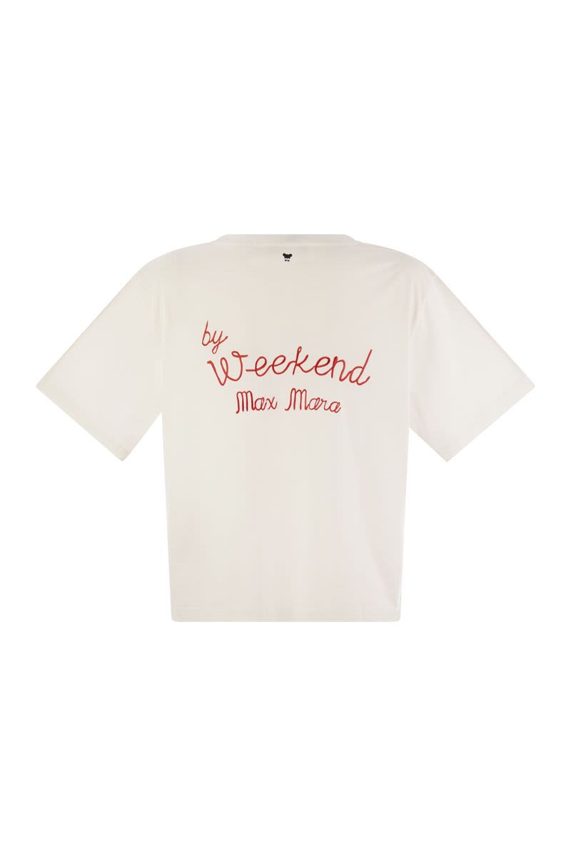 WEEKEND MAX MARA Printed Organic Cotton T-Shirt - Boxy Fit