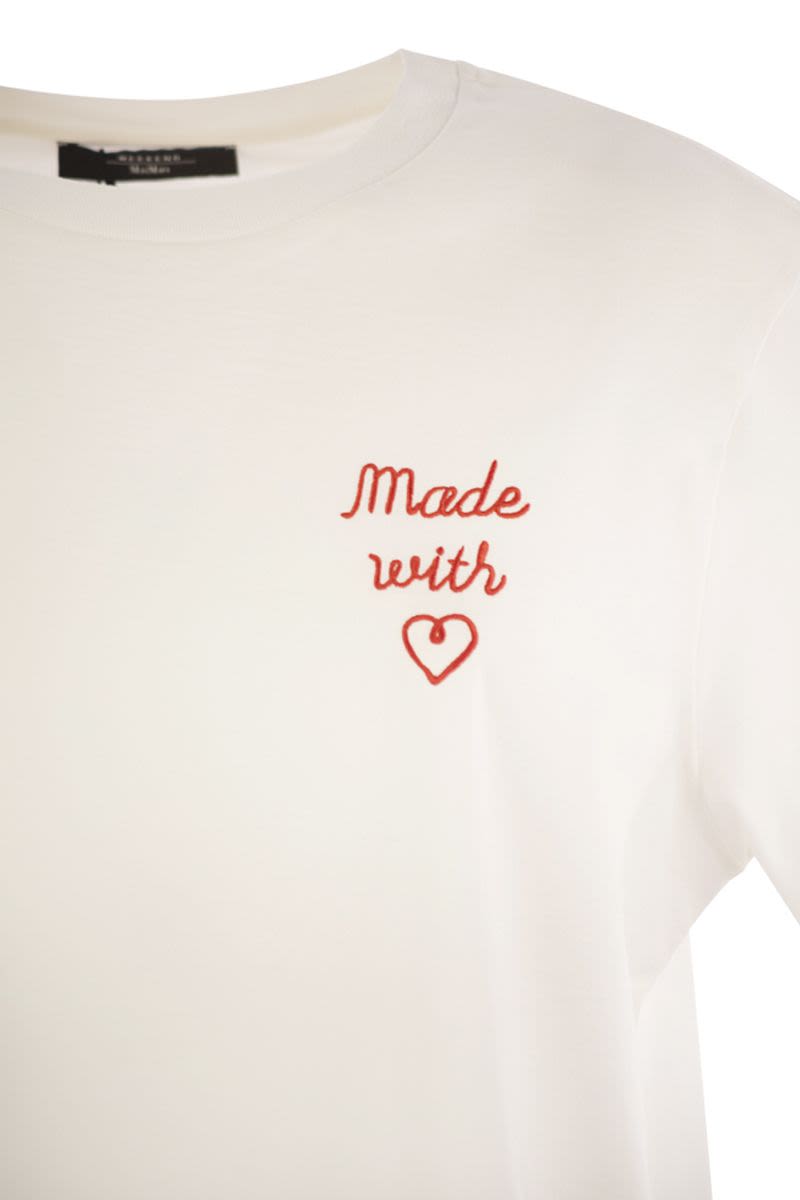 WEEKEND MAX MARA Printed Organic Cotton T-Shirt - Boxy Fit