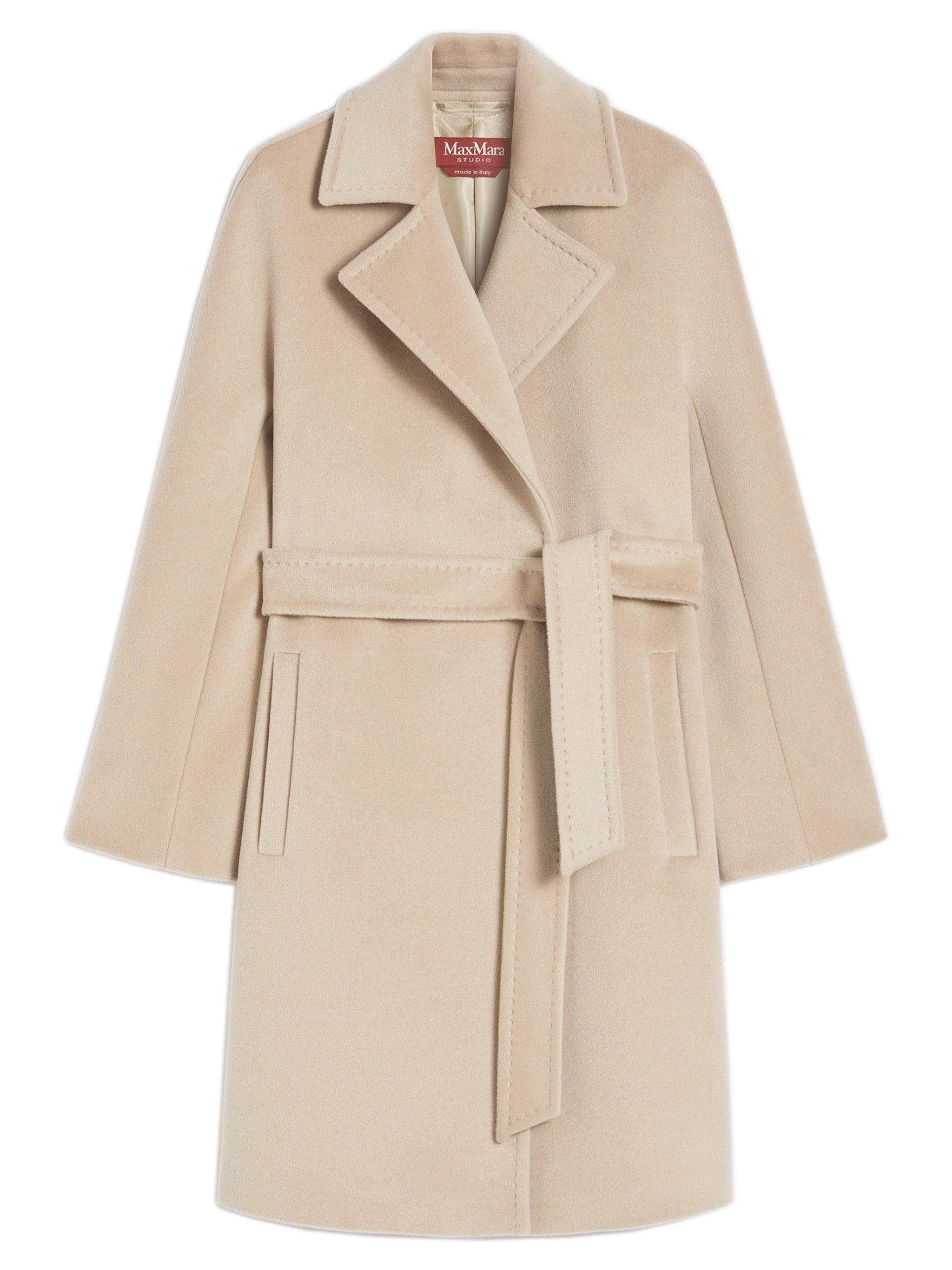 MAX MARA Wool Beaver Midi Dressing Gown Jacket