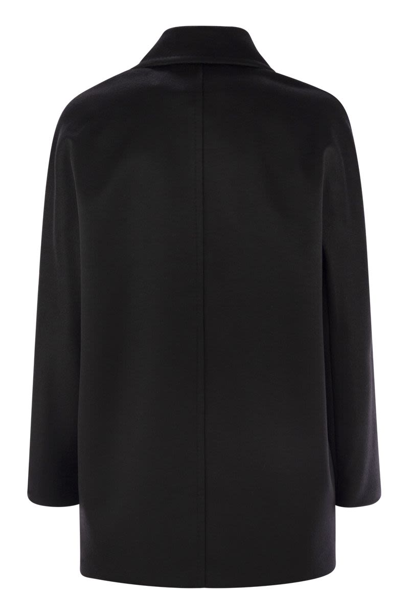 MAX MARA Double-Breasted Virgin Wool Caban