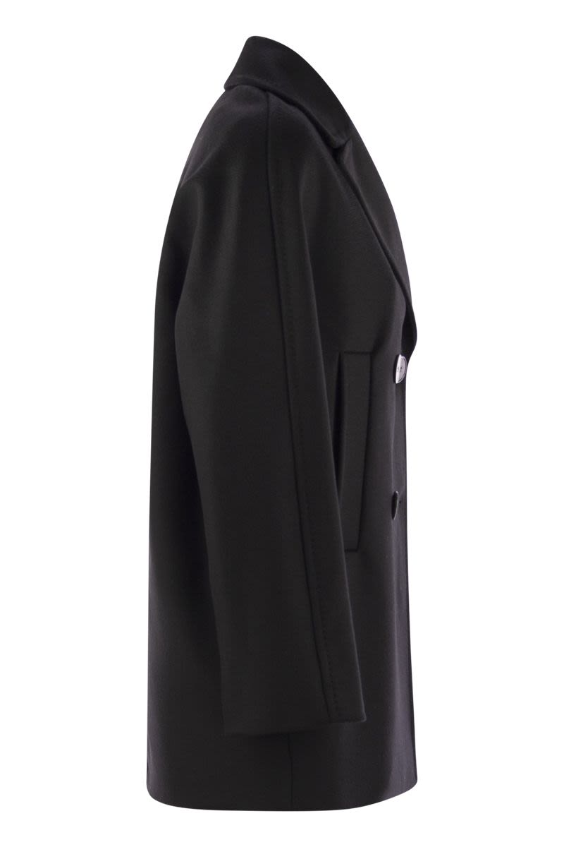 MAX MARA Double-Breasted Virgin Wool Caban