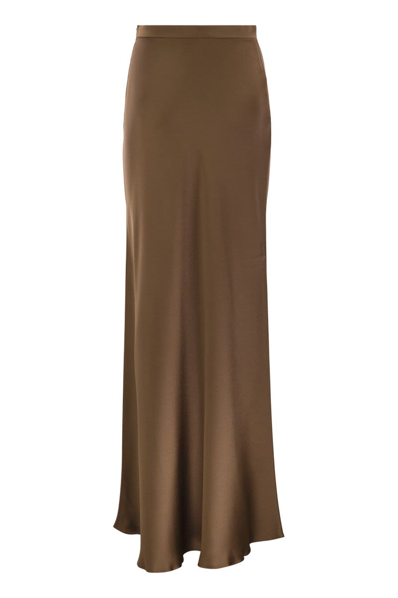 MAX MARA Flowing Skirt in Envers Satin - Regular Waist