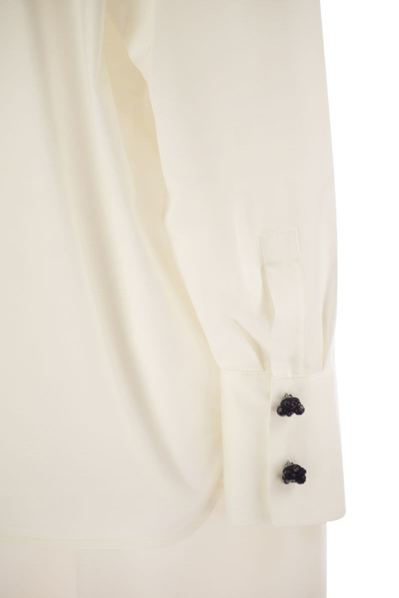 MAX MARA STUDIO Elegant Roll Shirt for Women - FW25 Collection