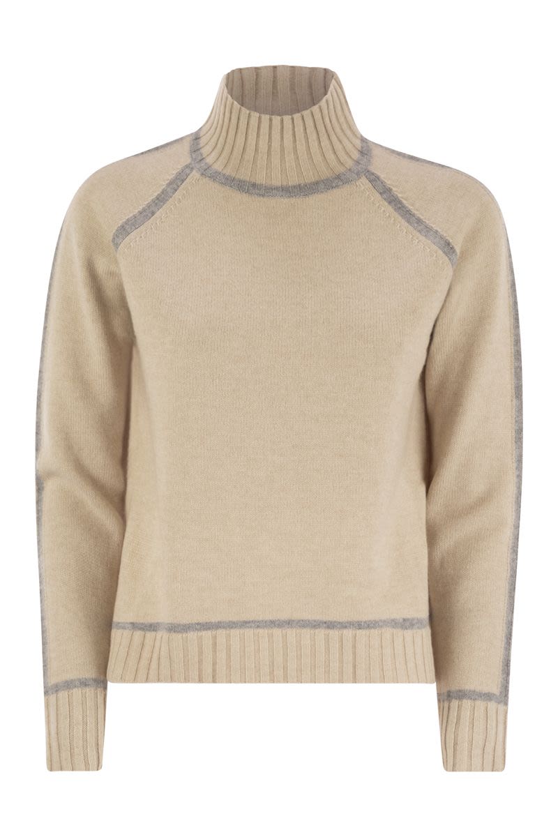 MAX MARA Wool and Cashmere Turtleneck Sweater