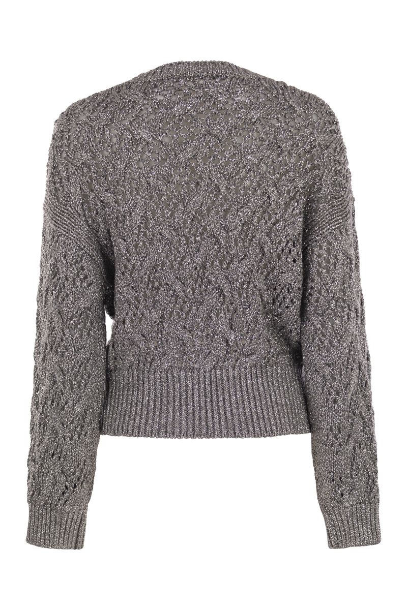 MAX MARA Diamond-Pattern Corded Knitwear - Slightly Cropped