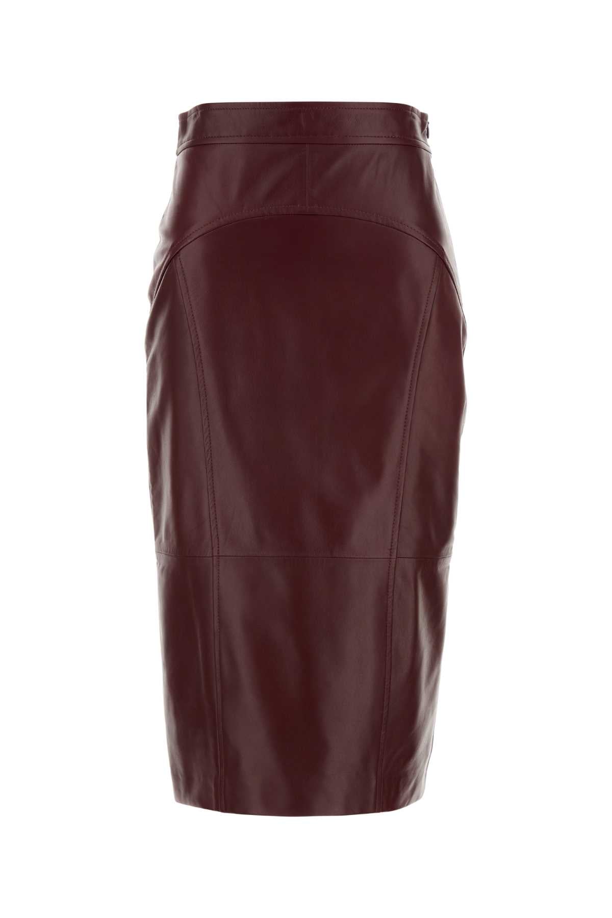 MAX MARA STUDIO Leather Taiga Skirt for Women - FW25