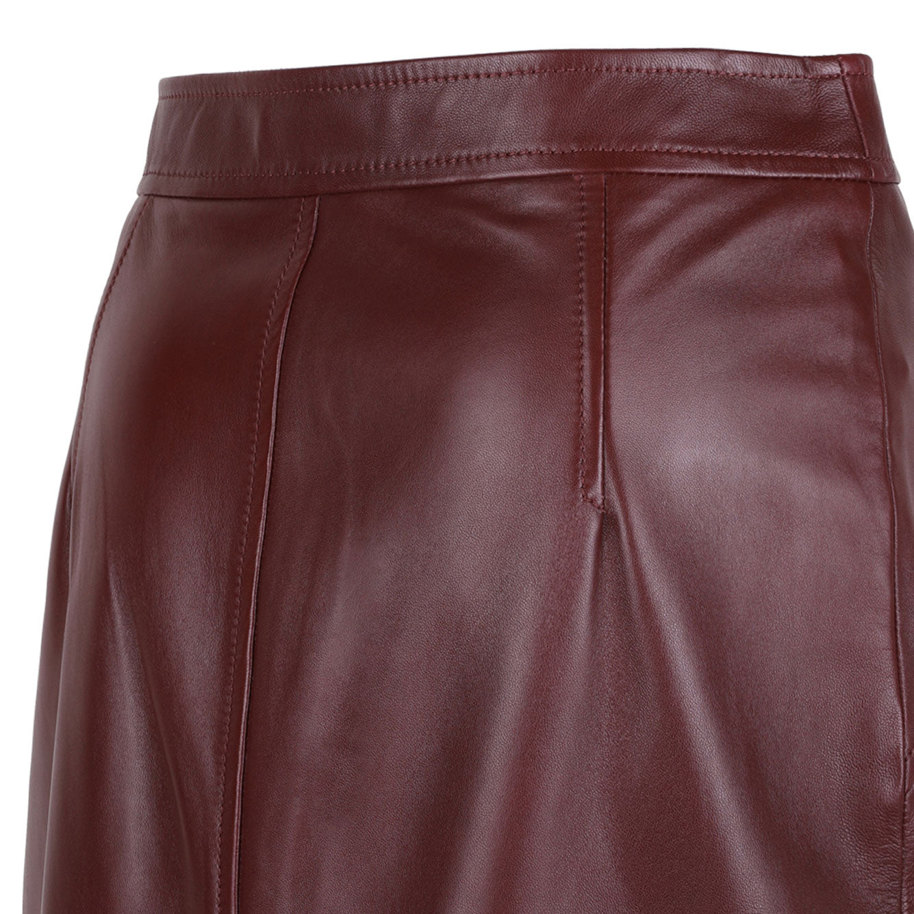 MAX MARA STUDIO 100% Leather Skirt