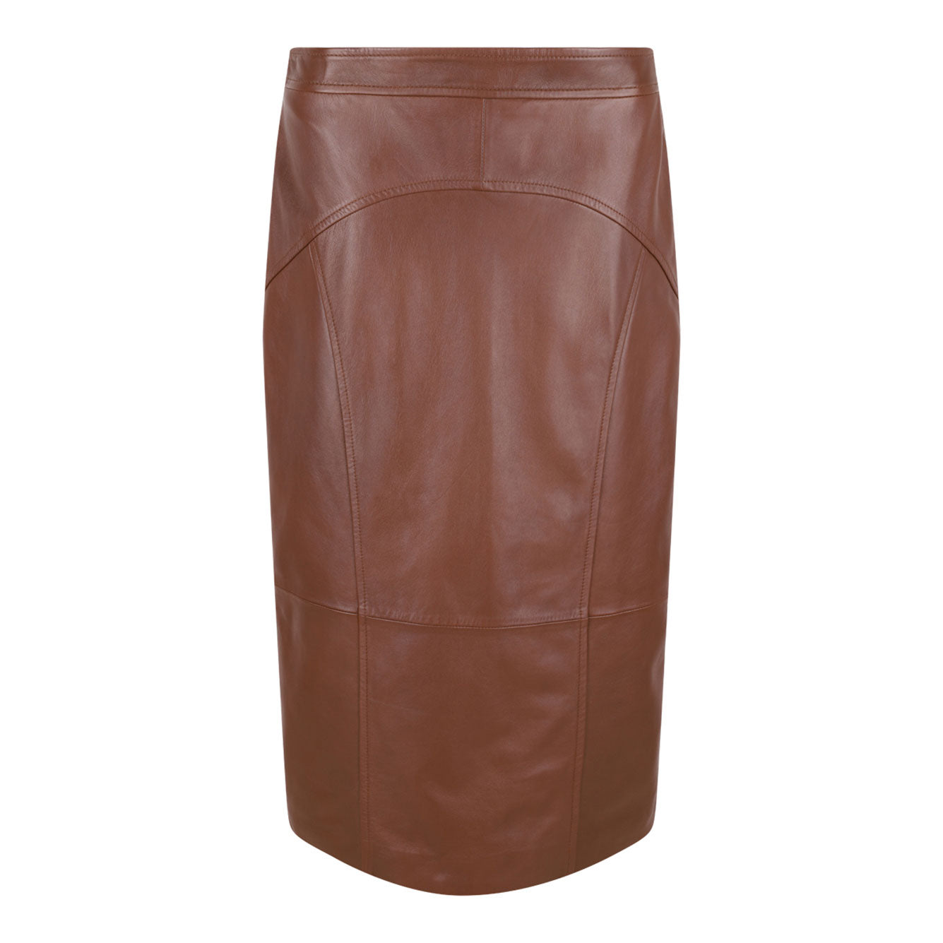 MAX MARA STUDIO 100% Leather Skirt