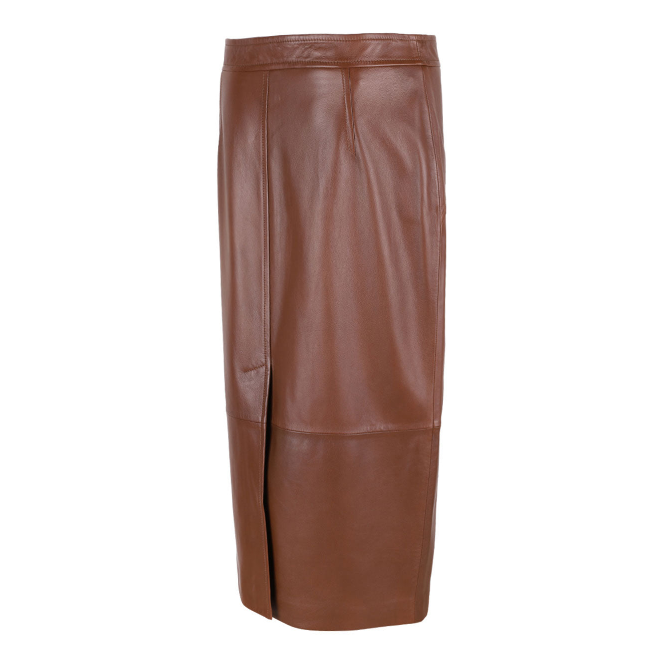MAX MARA STUDIO 100% Leather Skirt