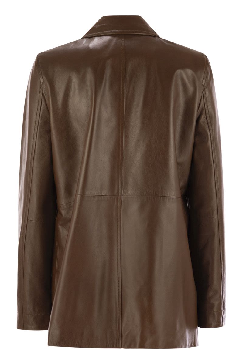 MAX MARA STUDIO Women's Mini Leather Jacket