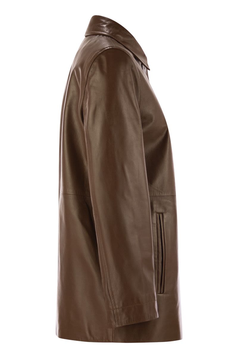 MAX MARA STUDIO Women's Mini Leather Jacket