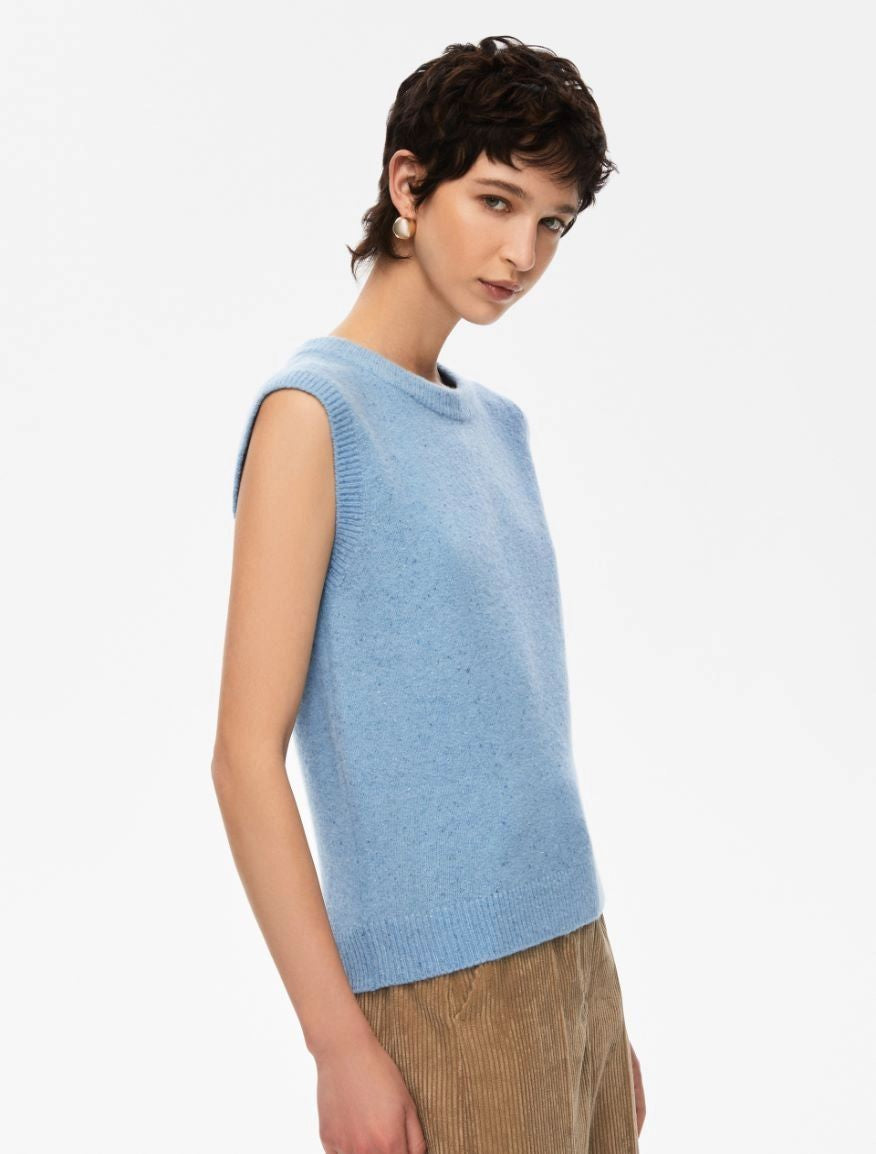 I BLUES Knit Waistcoat for Women