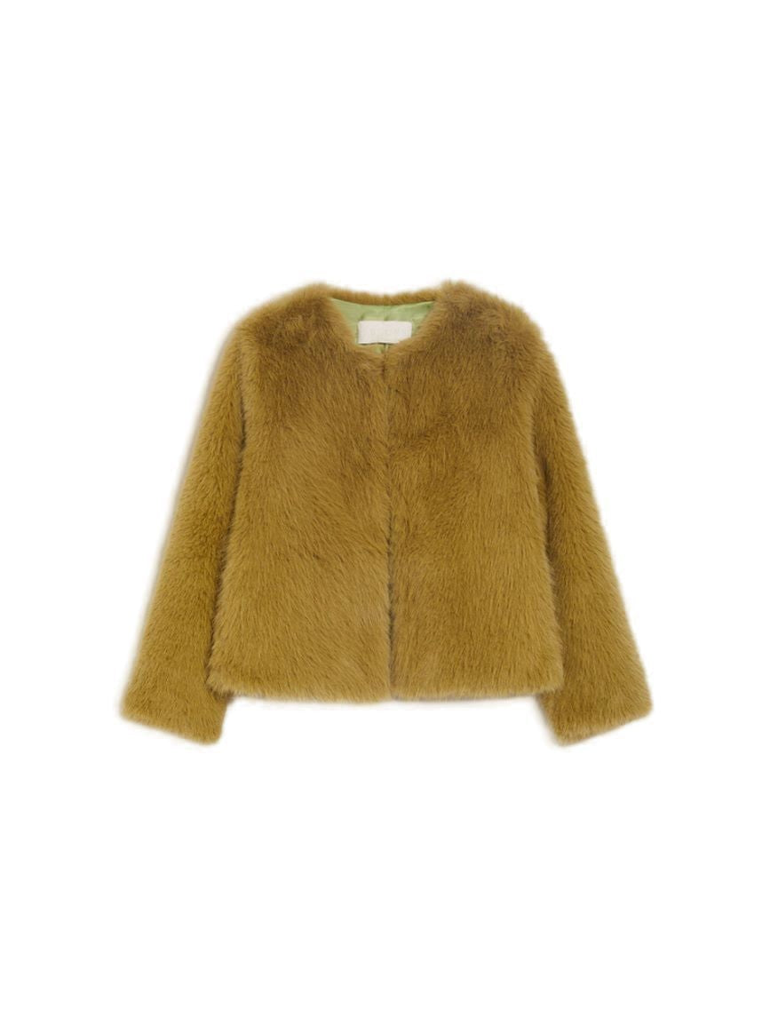 I BLUES Faux-Fur Outerwear for Women - Mini Style
