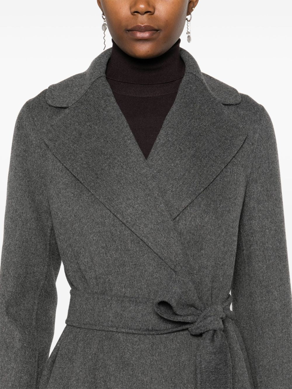 S MAX MARA Women's Tailored Jacket with Belt - Size 40