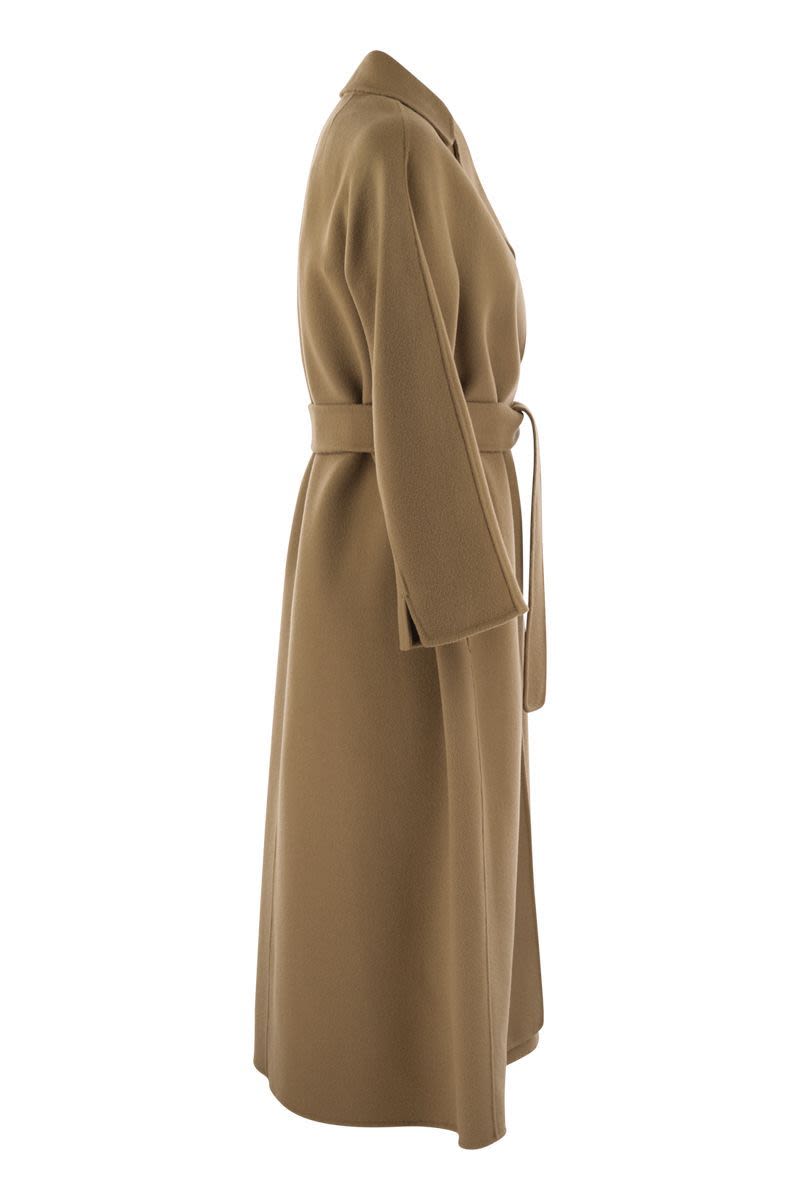 S MAX MARA Wool Belted Long Jacket for Women