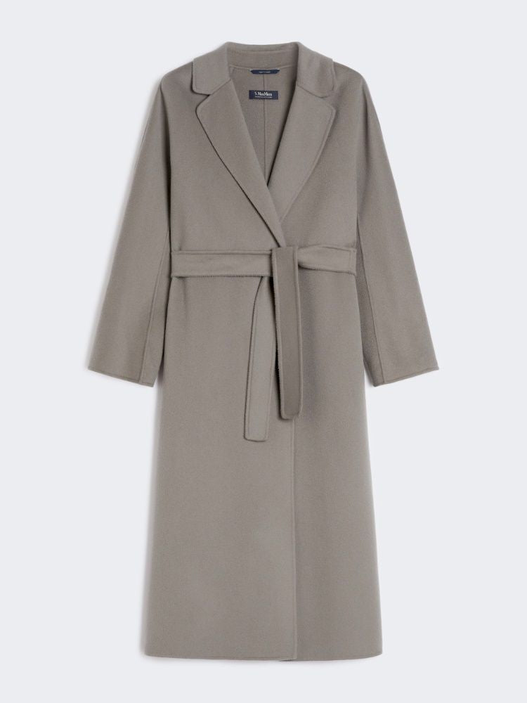 S MAX MARA Midi Wool Drap Jacket with Belt - Size 40