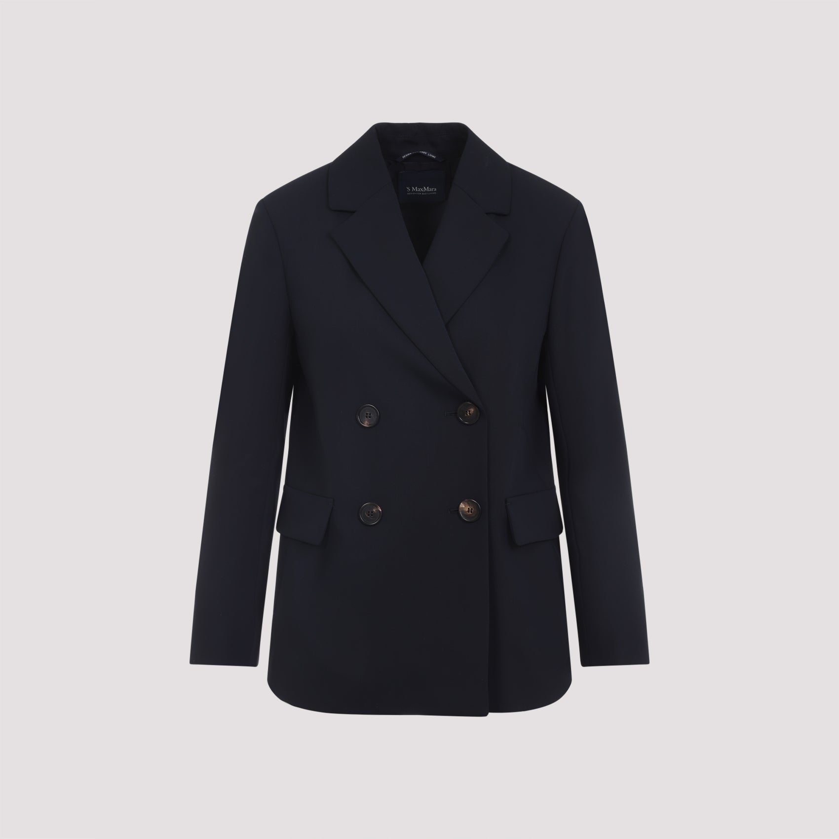 S MAX MARA Double Breasted Wool Jacket for Women