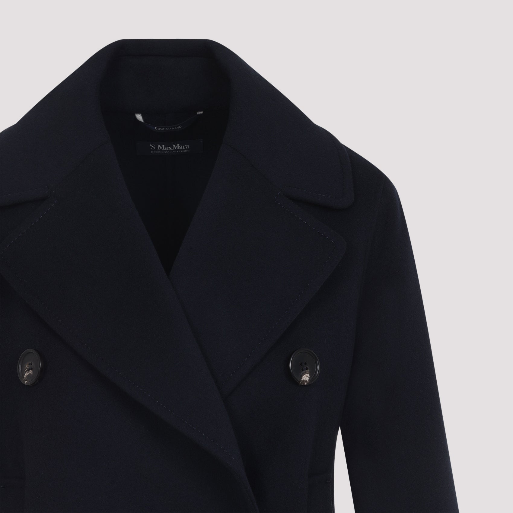 S MAX MARA Elegant Wool Caban Jacket for Women - FW25