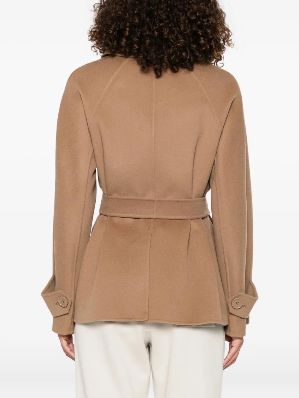 S MAX MARA Double-Breasted Belted Jacket for Women
