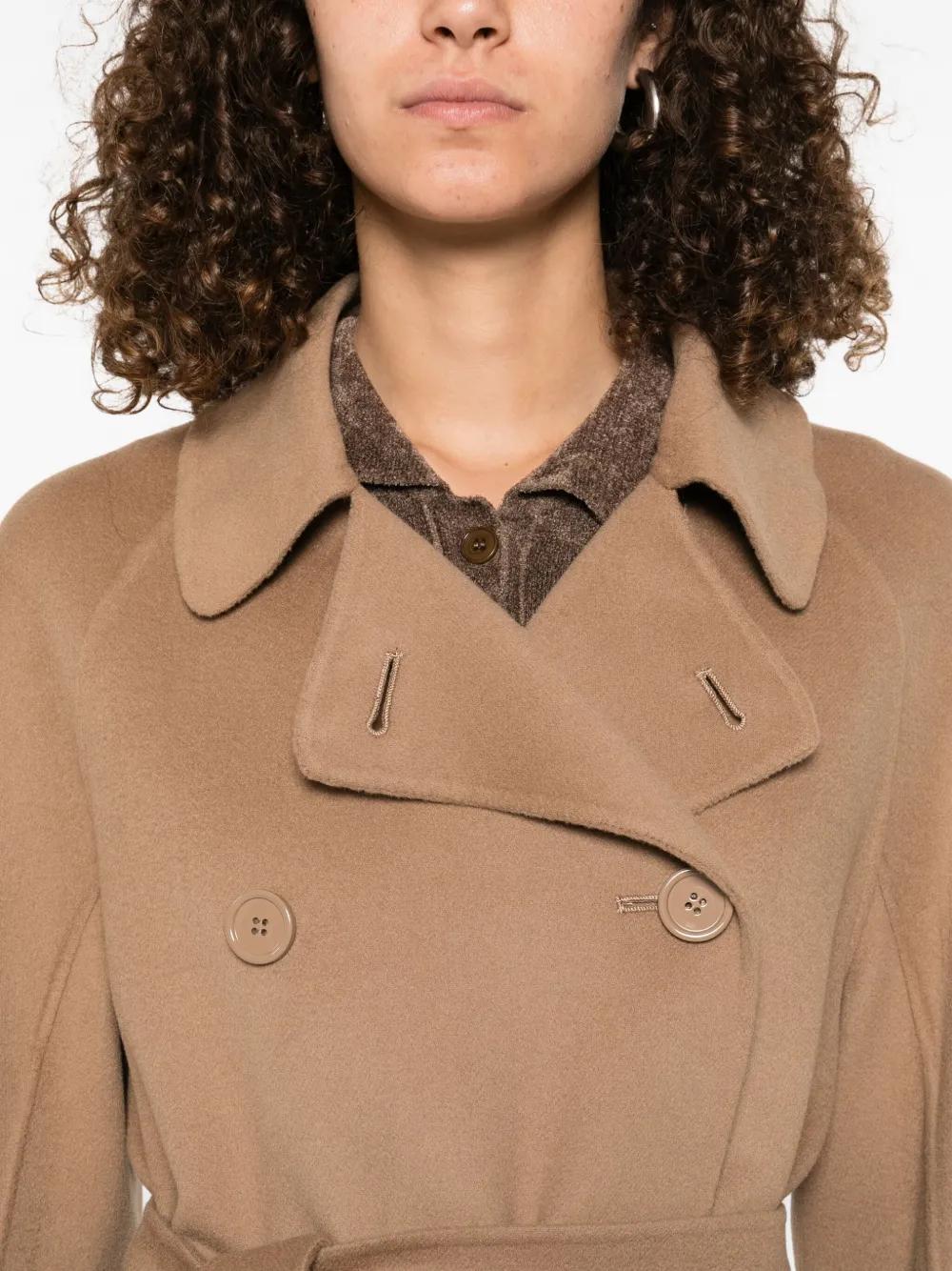 S MAX MARA Double-Breasted Belted Jacket for Women