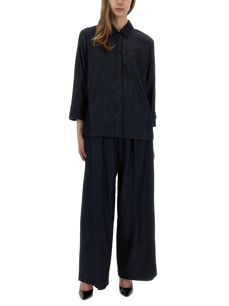 S MAX MARA Regular Fit Cotton Shirt - Size 40 IT