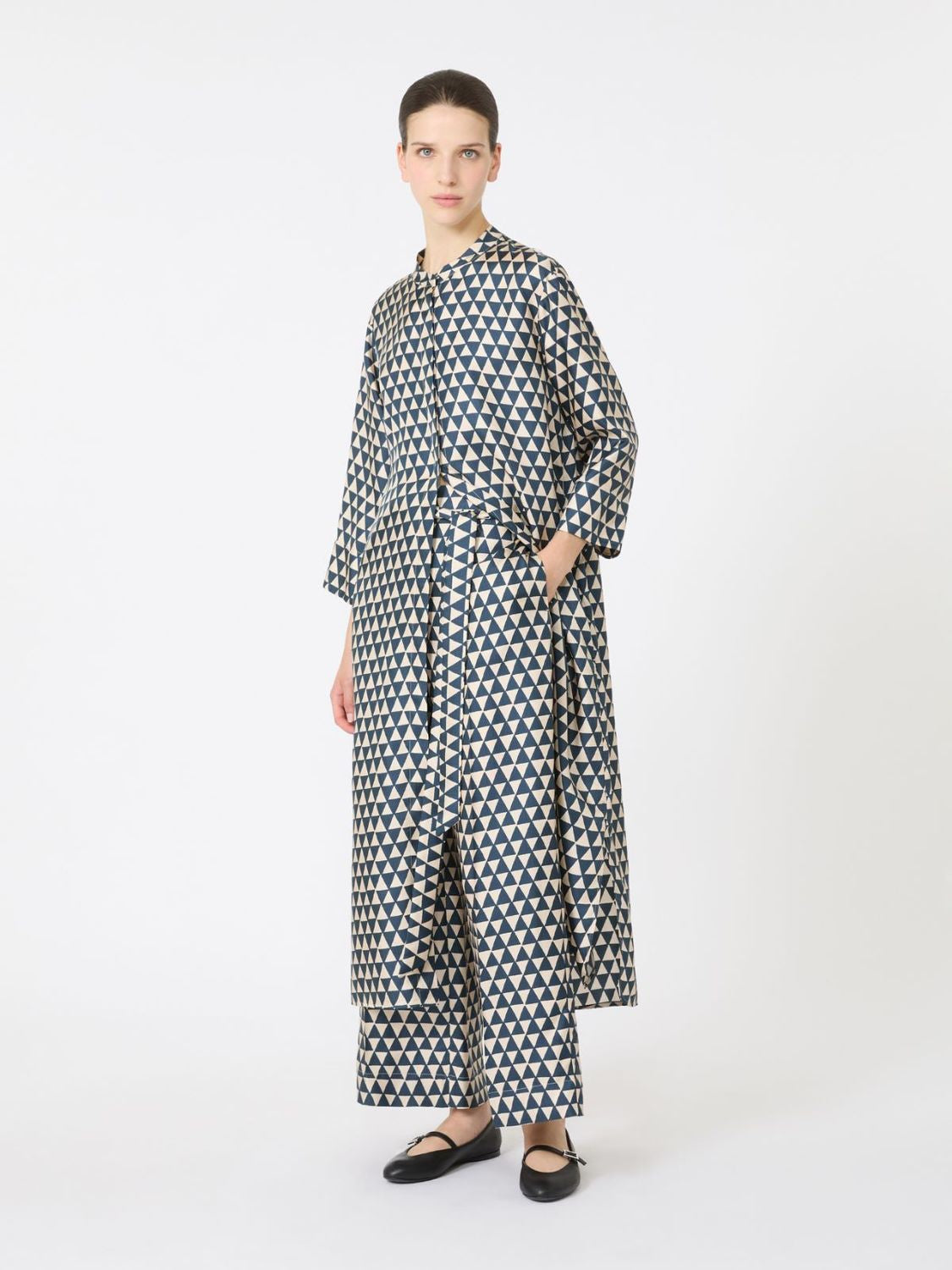 S MAX MARA Flowing Silk Trousers for Women - High Waist Design