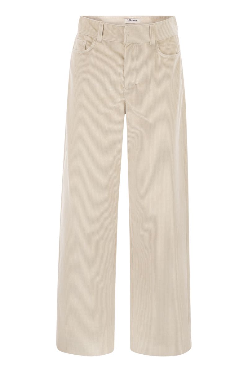 S MAX MARA Flared Corduroy Trousers for Women