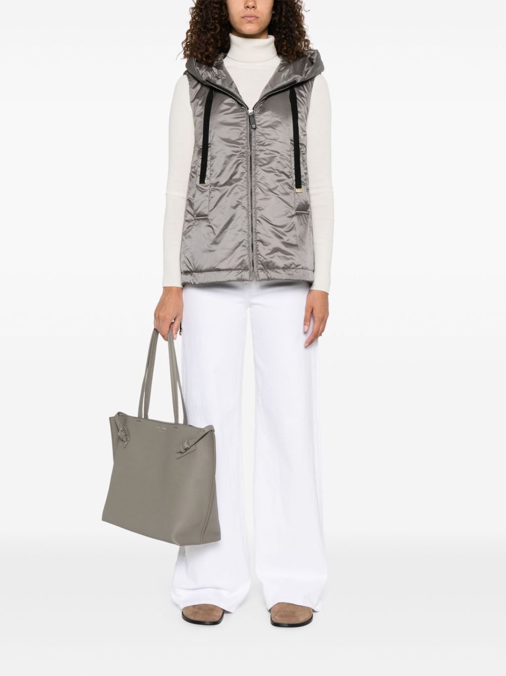 MAX MARA THE CUBE Women's Puffer Vest with Hood
