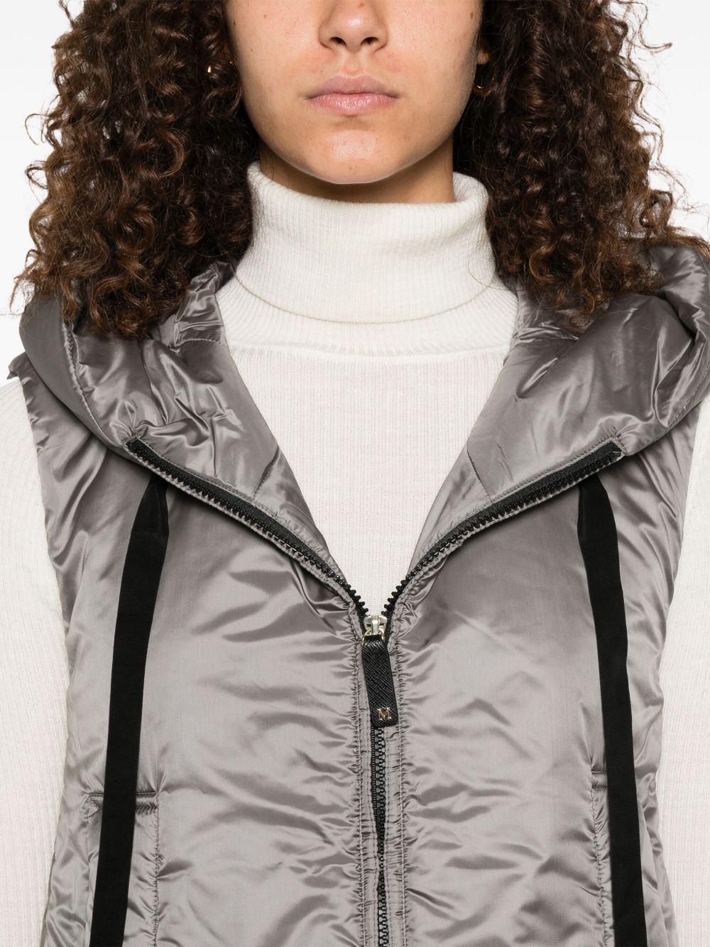MAX MARA THE CUBE Women's Puffer Vest with Hood
