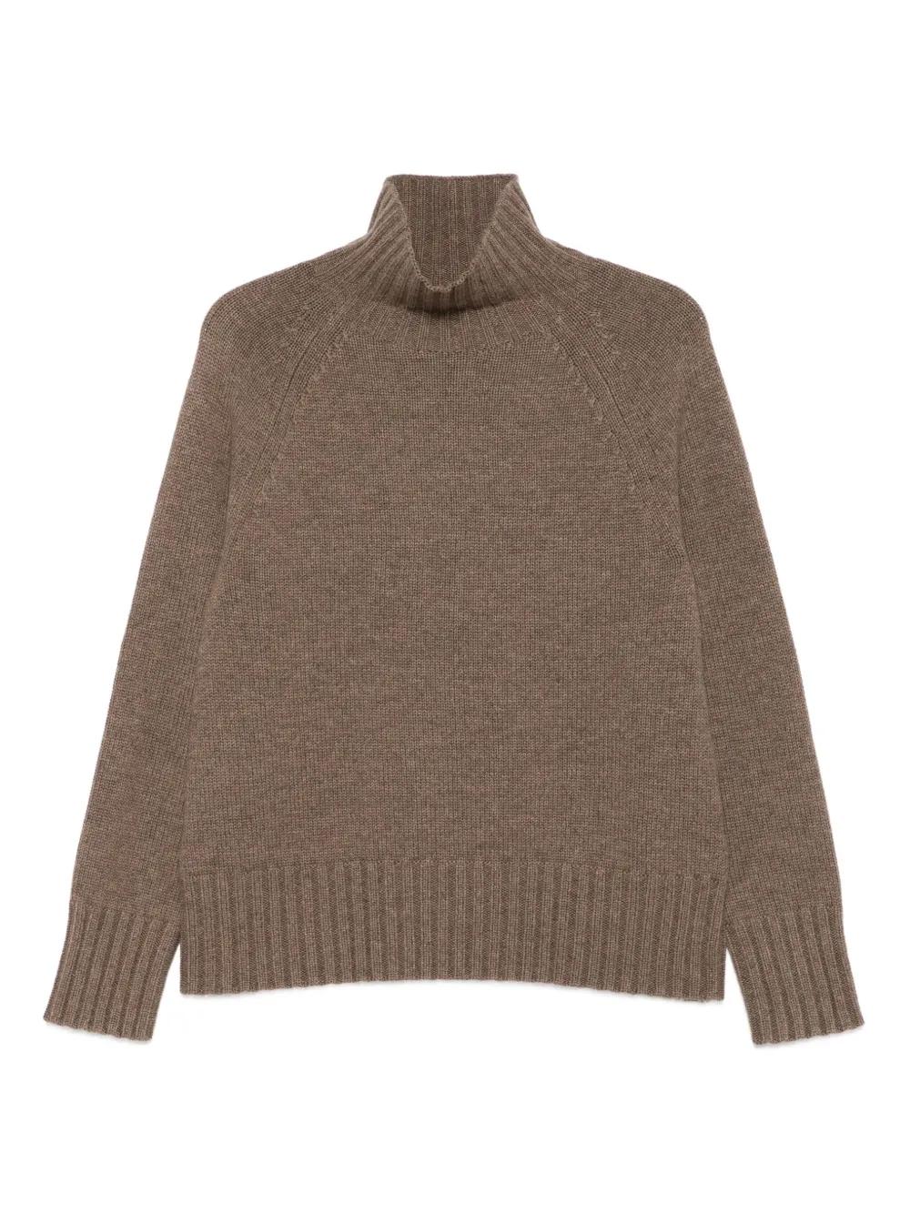 S MAX MARA Funnel Neck Raglan Sleeve Sweater