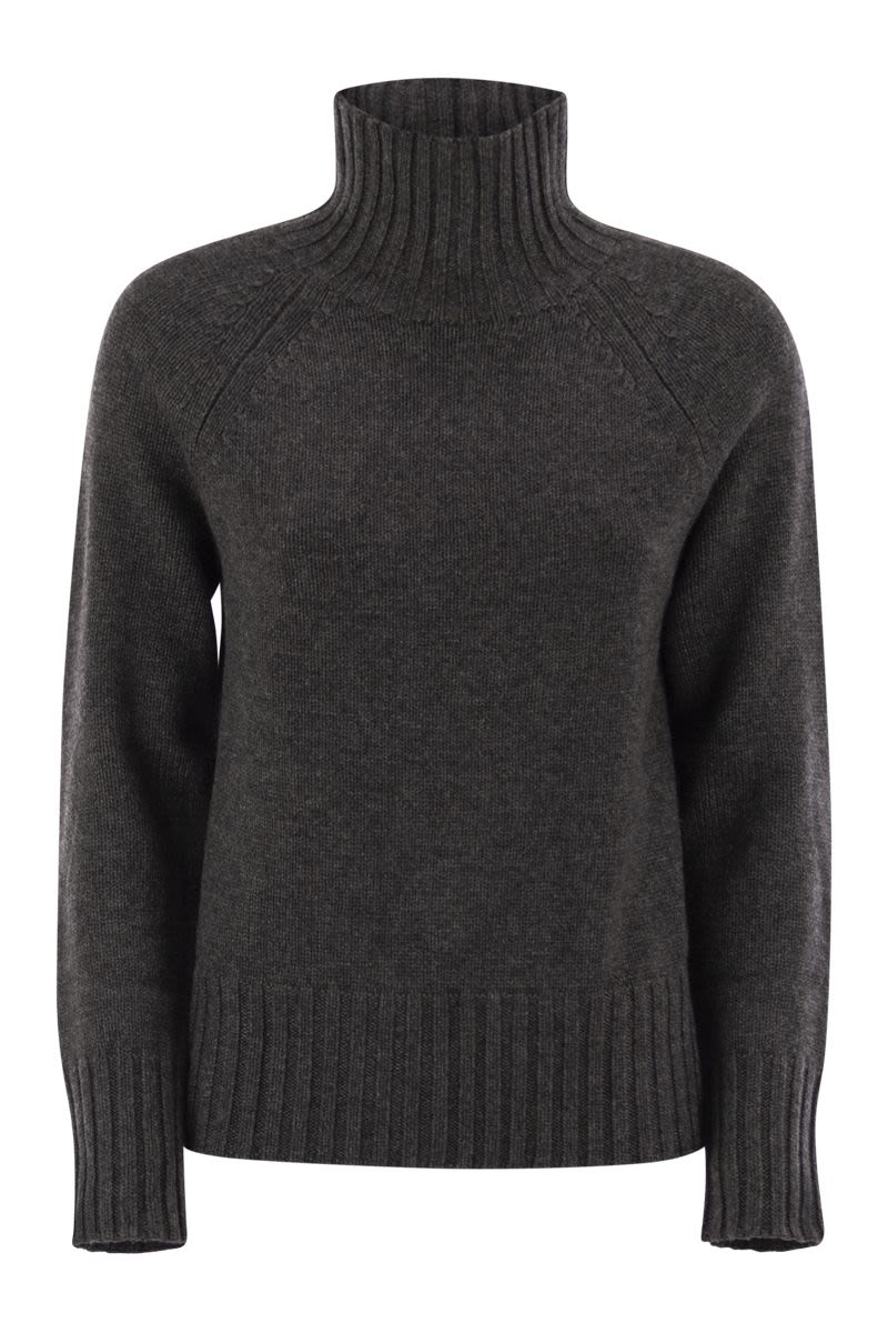 S MAX MARA Wool and Cashmere Turtleneck Sweater - FW25