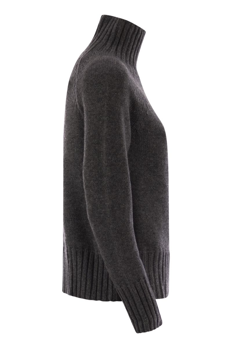 S MAX MARA Wool and Cashmere Turtleneck Sweater - FW25
