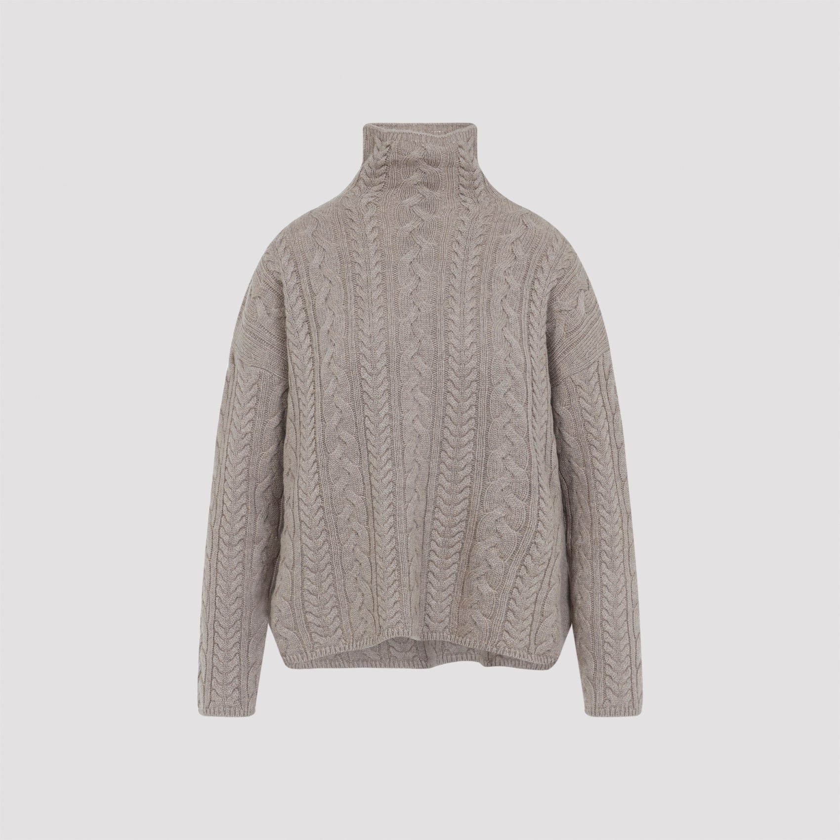 MAX MARA Genova Turtle Treccia Knit Sweater