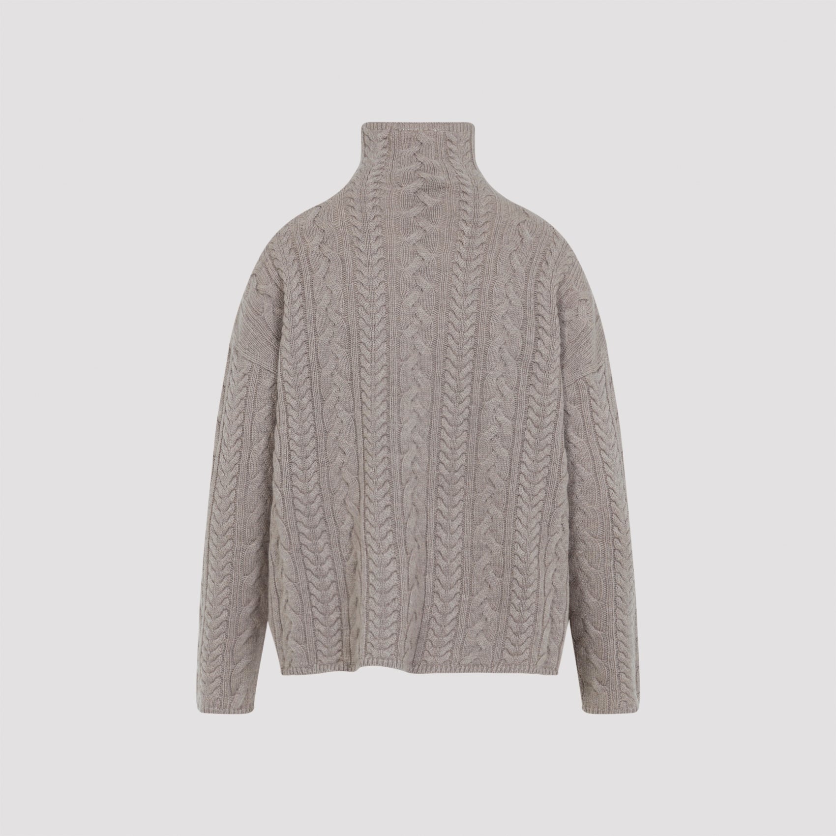 MAX MARA Genova Turtle Treccia Knit Sweater