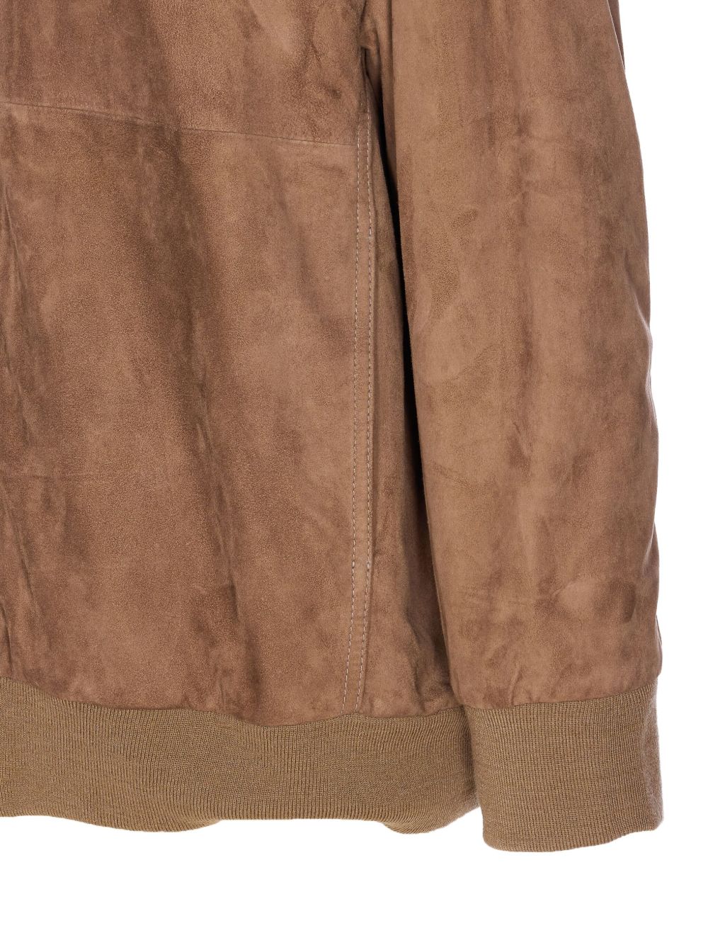 S MAX MARA Women's Suede Jacket with Hood