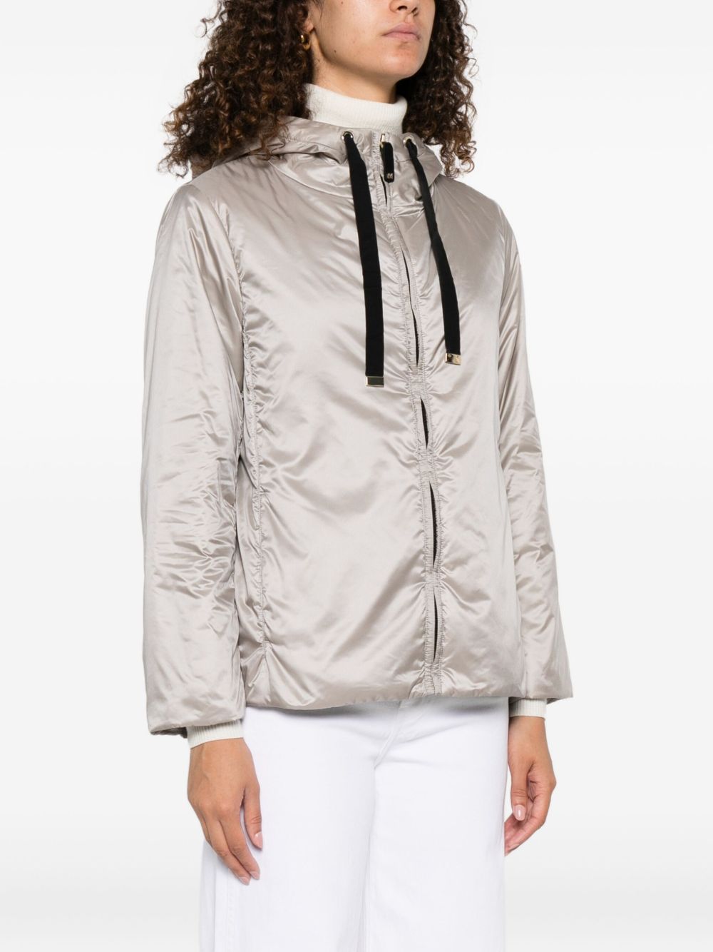 MAX MARA THE CUBE Hooded Zip Front Jacket for Women