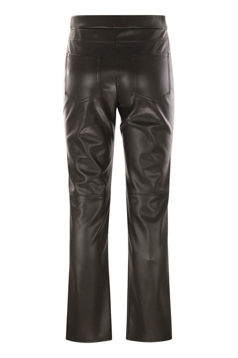 S MAX MARA Sleek Coated Fabric Ankle-Length Trousers